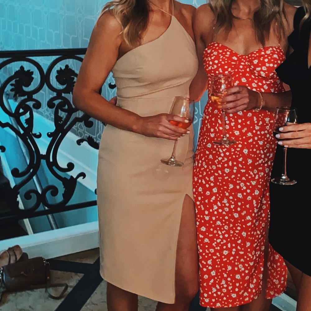 Cream Midi Dress from Lulus - worn once